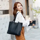 Новая однотонная композитная вместительная сумка-тоут с бахромой через плечо модная сумка для покупок в европейском и американском стиле