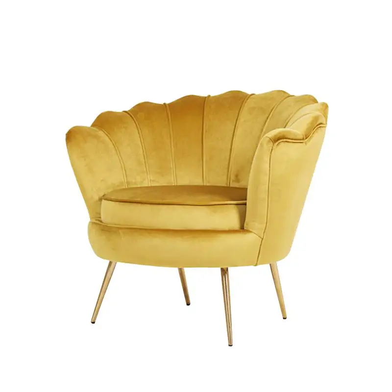 Чистый красный одиночный розовый простой корейский магазин одежды диван стул