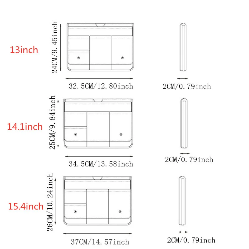 Multifunction Notebook Bag Women Workbag Travel Briefcases 13 Inch Laptop Protective Cover Ipad Tablet Case Accessories Supplies