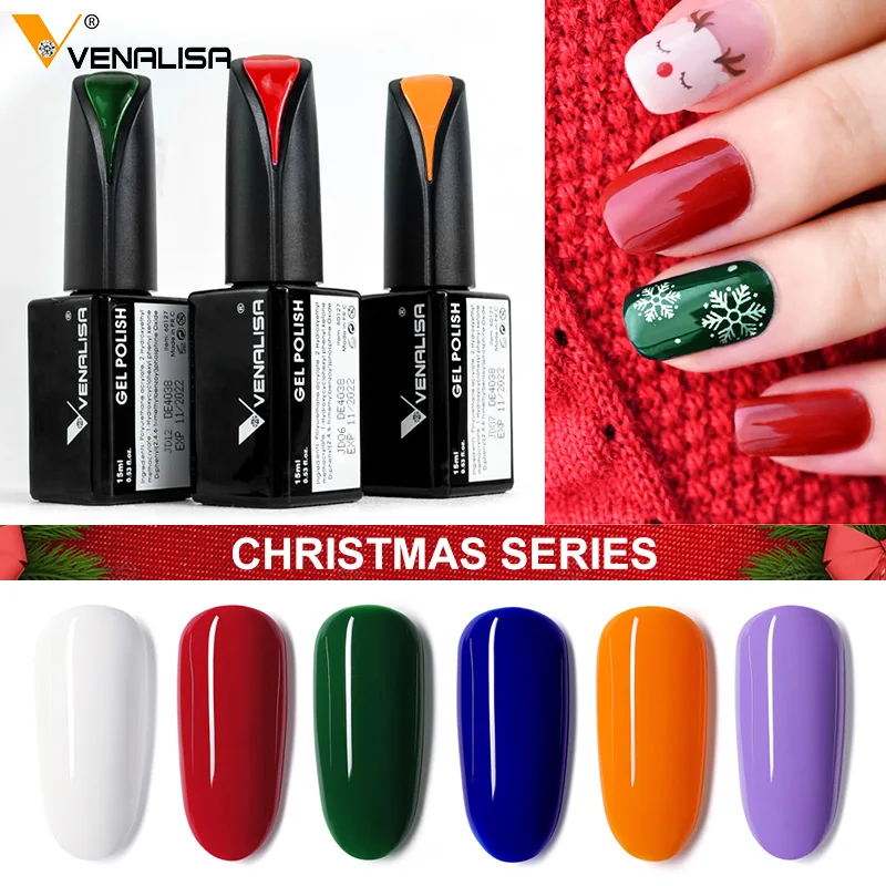 Venalisa цветной гель для ногтей лак классический цвет маникюрный завод новые