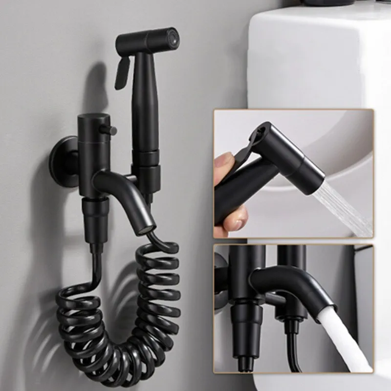 

Handheld Bidet Sprayer for Toilet Diaper Sprayer for Bidets Attachment Dual Function with Bidet Hose Cleaning Tools Set