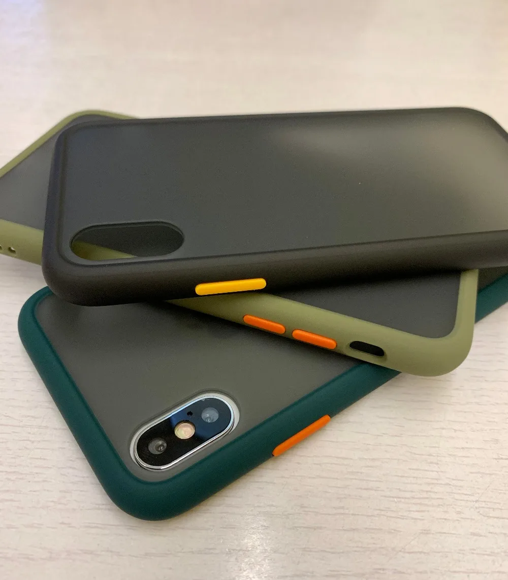 Противоударный силиконовый чехол-бампер для iPhone 11 Pro Xs Max Xr X, прозрачный 360 матовый защитный чехол для iPhone 7 8 Plus, Fundas