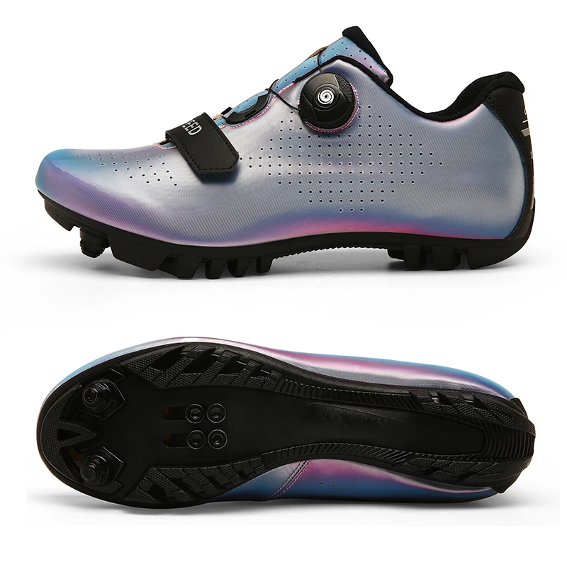 Мужская велосипедная обувь сверхлегкие кроссовки Spd Cleats для дорожного