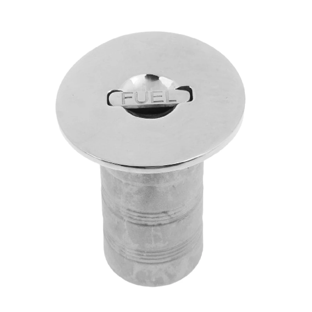 

New Stainless Steel 2'' Fuel Filler With Keyless Cap Boat Yacht Silver