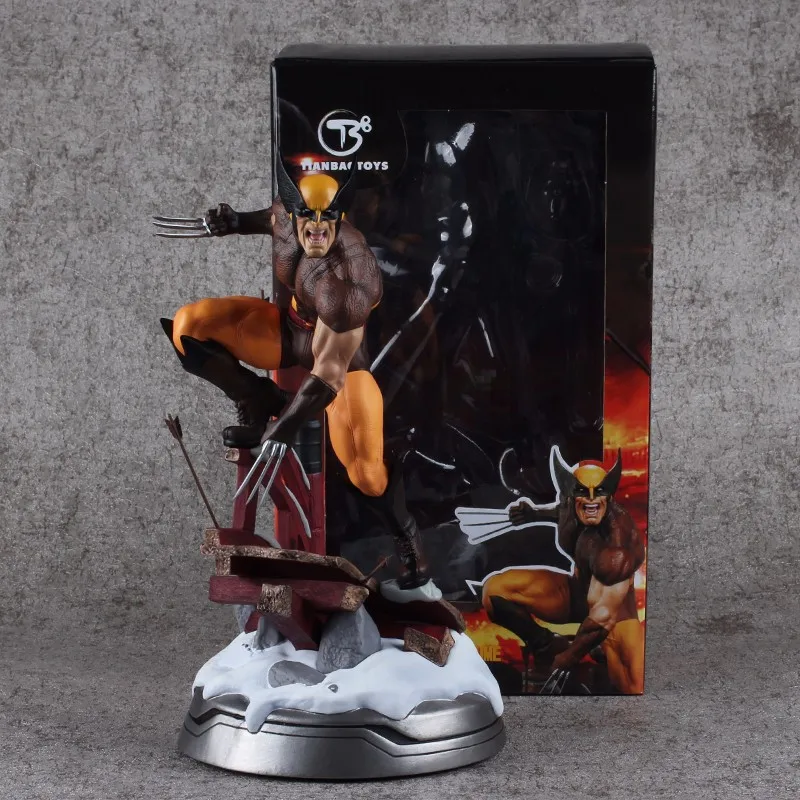 

Росомаха Disney Marvel X-Men, Логан со сменной головой, фигурка из ПВХ, игрушки, куклы, подарки для детей, 24 см