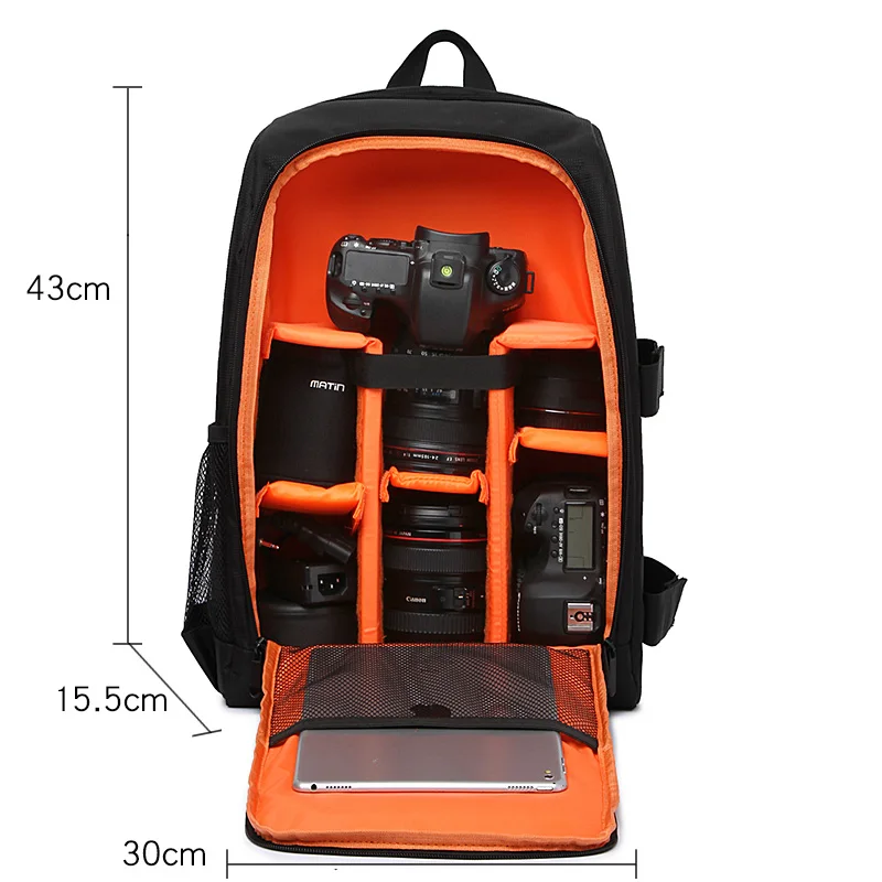 dslr camera bag lens pouch for canon 6d 6d mark ii 5d mark ii iii iv 1300d 1200d 750d 80d 90d 60d 70d 77d camera backpack free global shipping