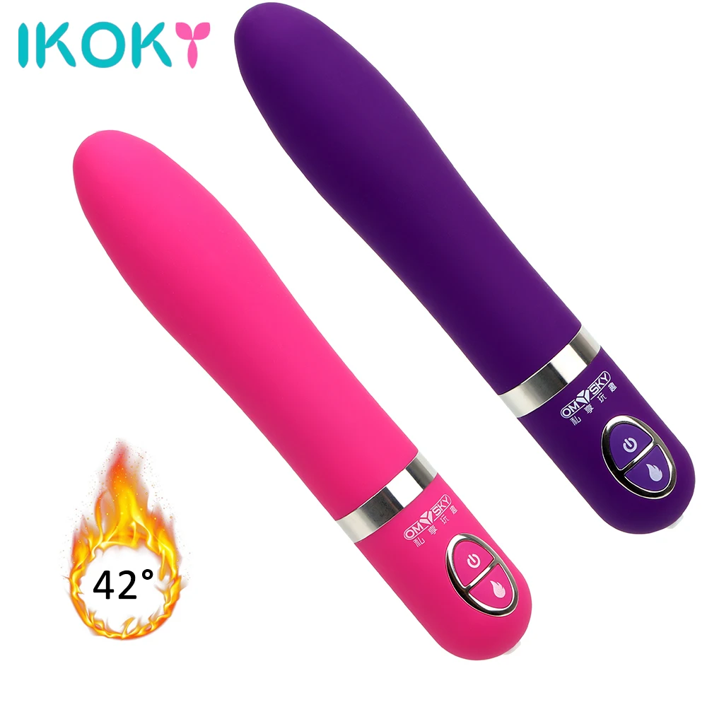 IKOKY Волшебная палочка стимулятор фаллоимитатор с подогревом вибратор 10 Скорость