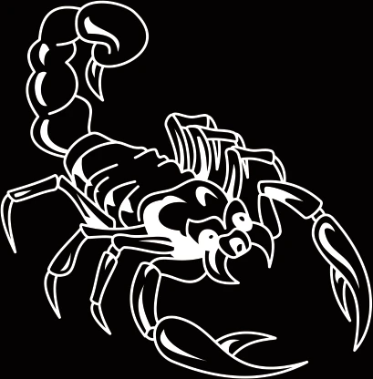 Водонепроницаемые автомобильные наклейки Скорпион с царапинами креативные