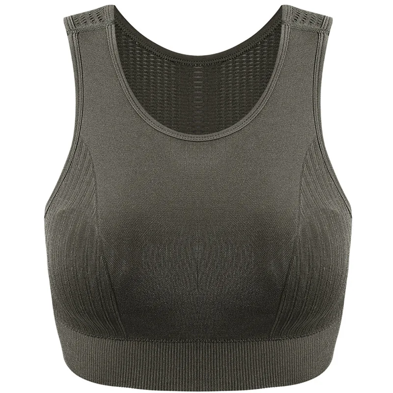New bra women's non-steel ring back hollow shaping fitness piece Gym Vest |