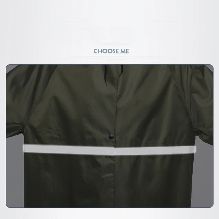 ПВХ дождевик для женщин длинное водонепроницаемое пончо на открытом воздухе