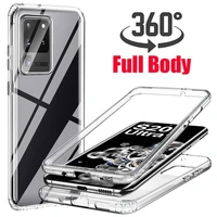 360 full body soft clear cover for samsung galaxy s22 s21 s20 ultra s20s21fe s10 s9 s8 plus note 20 10 9 8 a51 a71 s105g case
