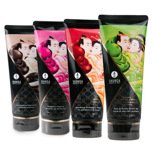 Shunga поцелуев Массажный крем клубника вино секс-игрушки продукт секса смазка
