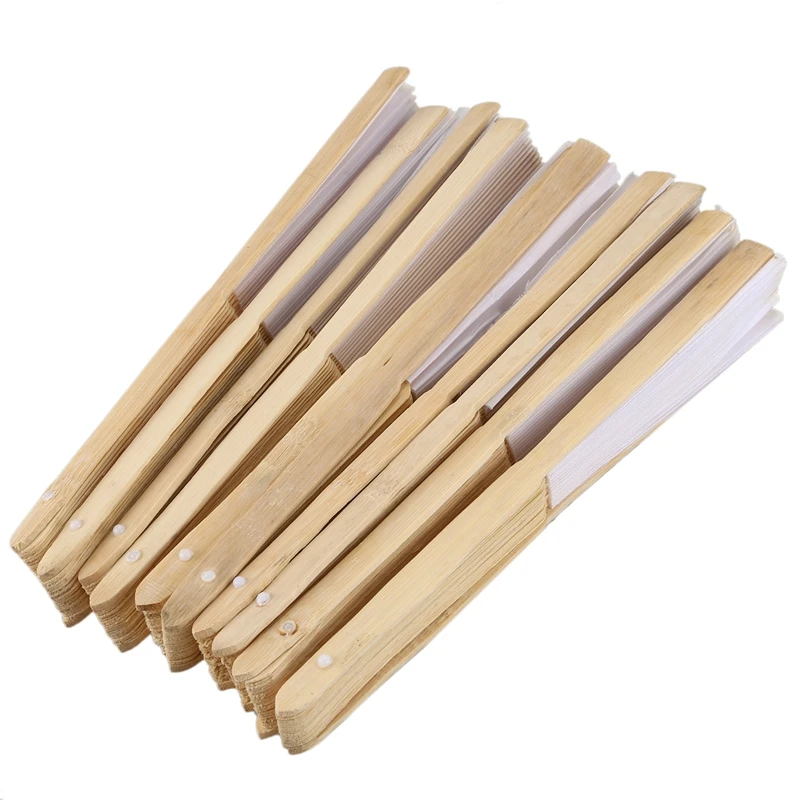 

10 шт./лот 21 см тканевый веер белого цвета, Шелковый веер для свадебвечерние НКИ