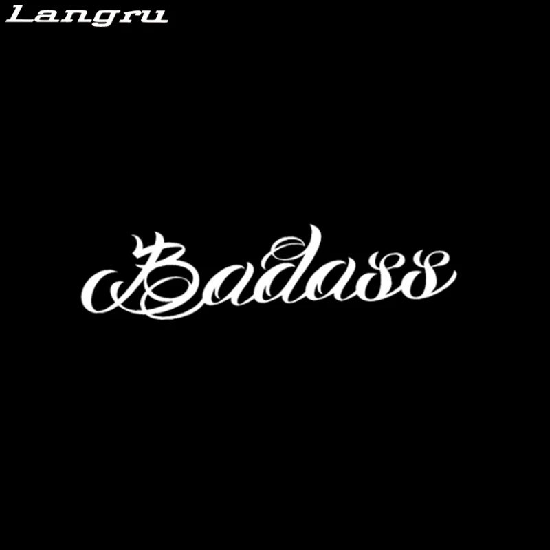 Langru Badass Fun виниловая наклейка на лобовое стекло автомобиля Наклейка графические