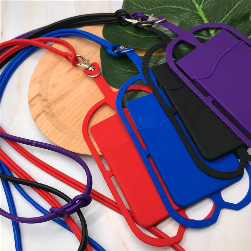 Niversal простота удобный сотовый телефон шейный ремешок ожерелье слинг силиконовый