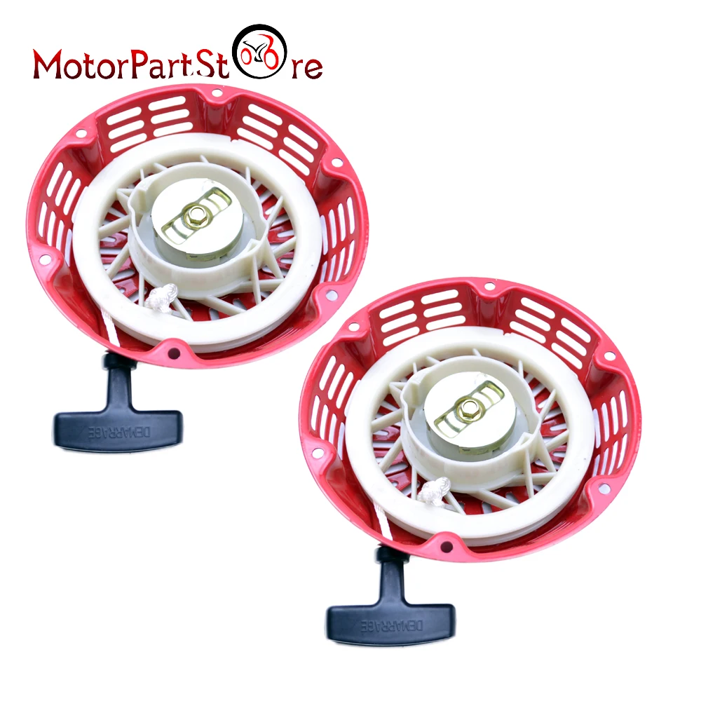 FLYPIG 2 шт Красный Потяните старт красный отдачи крышка 8HP & 9HP для Honda GX240 GX270 28400 ZE2 W01