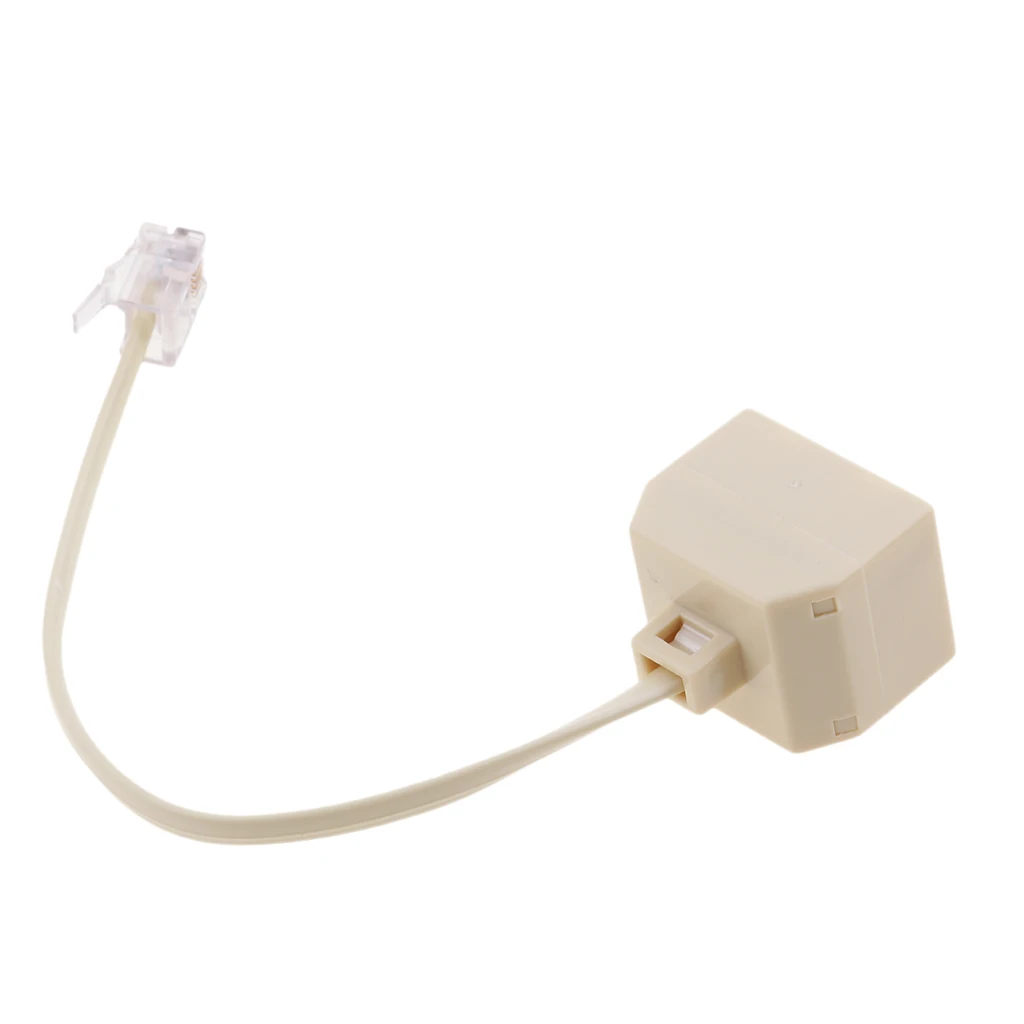 MagiDeal RJ11 штепсельная вилка с двойным разъемом гнездо для телефона адаптер