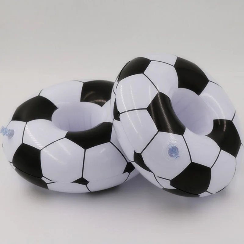 Saizhi Mini Swimming pool drink beer football float toy cup stand Water Mat Floating inflatable holder Coasters SZ0418 |