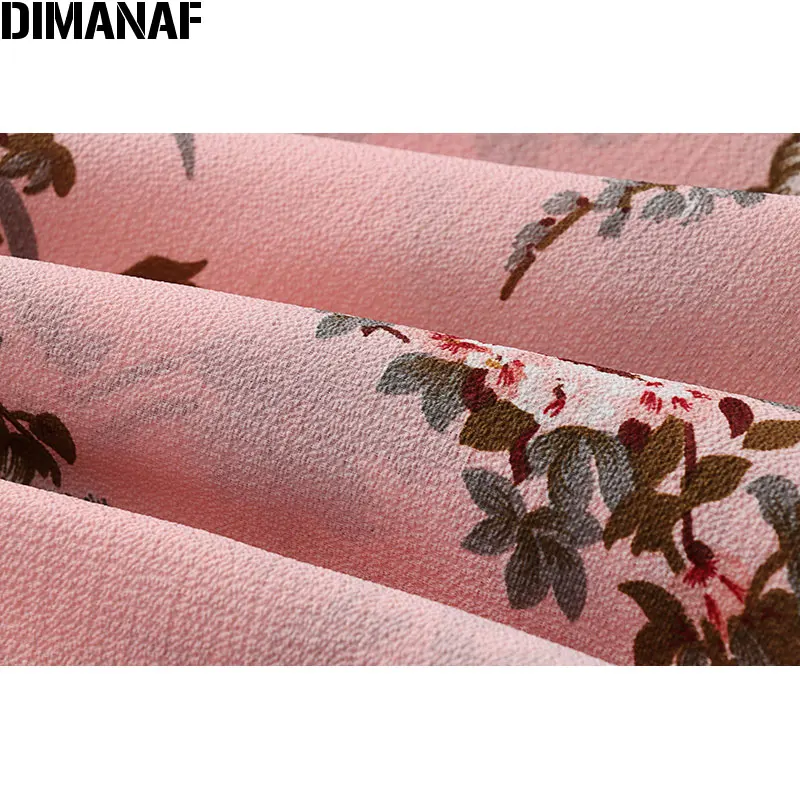 Женское платье с цветочным принтом DIMANAF свободное для отдыха в пляжном стиле