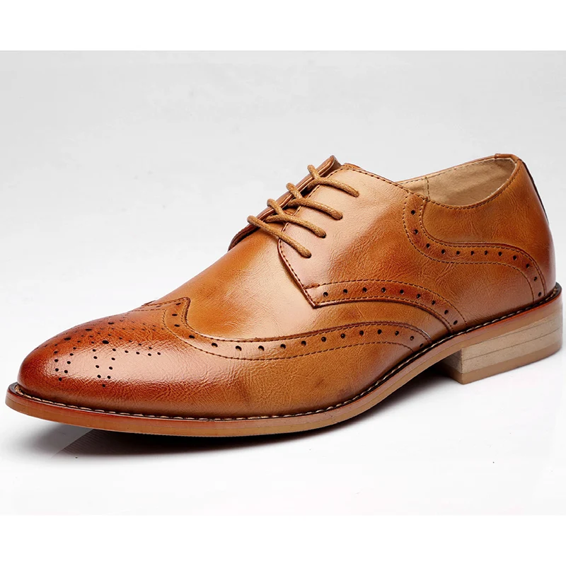 Мужская Повседневная Деловая Свадебная обувь больших размеров Обувь с