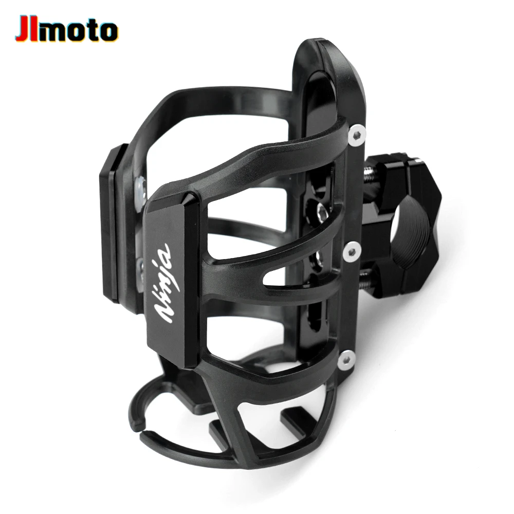 For Kawasaki Ninja 250 400 300 650 1000 /SX ZH2 ZX6R ZX10R ZX25R ER6N Motorcycle CNC Beverage Water Bottle Cup Drink Holder |