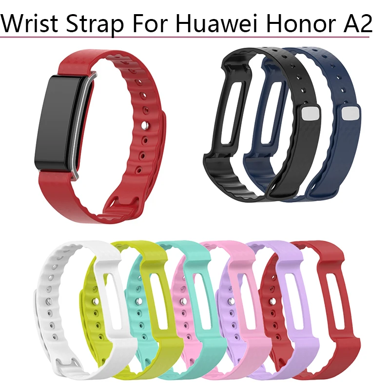 Силиконовый ремешок для смарт часов Huawei Honor A2 цветной сменный Браслет наручных