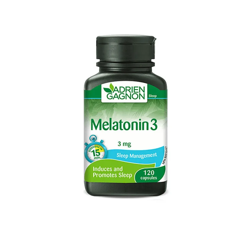 Adrien Gagnon Melatonin Capsules 120 Capsules/Bottle Free Shipping