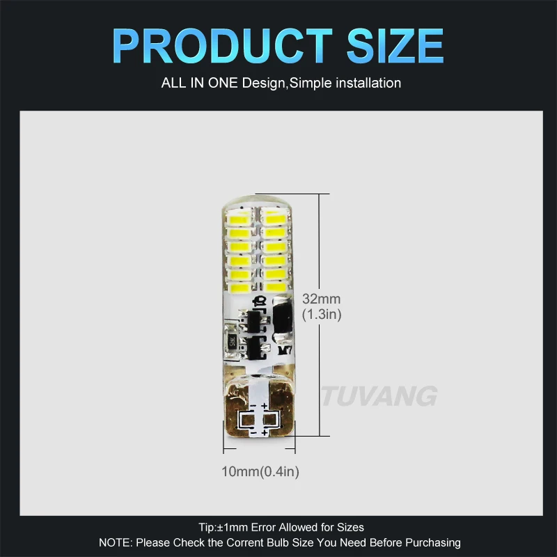 2 шт. Автомобильные светодиодные лампы T10 194 W5W 22 Led 3014SMD T10|Сигнальная лампа| |