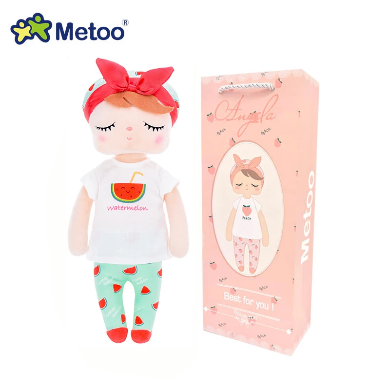 918-5box В коробке Metoo Кукла Kawaii плюшевая мягкая плюшевая животные детские игрушки для девочек и мальчиков на день рождения Рождество Кролик Анжела - Цвет: 918-5box