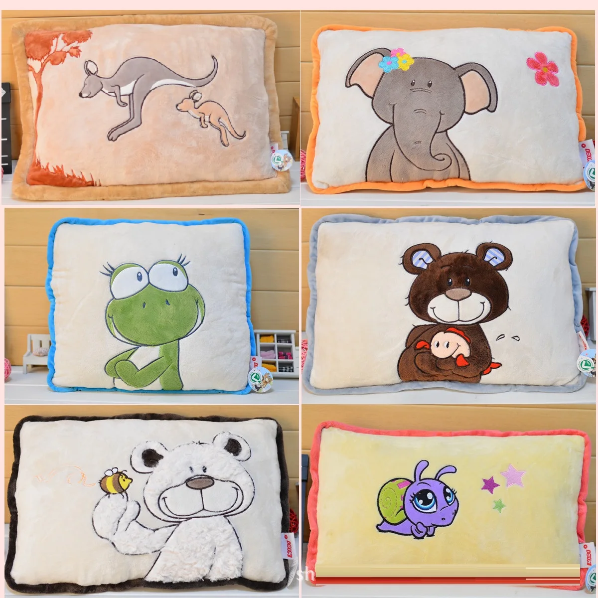 Плюшевая игрушка мультфильм животных Стиль домашний диван-подушка офисного