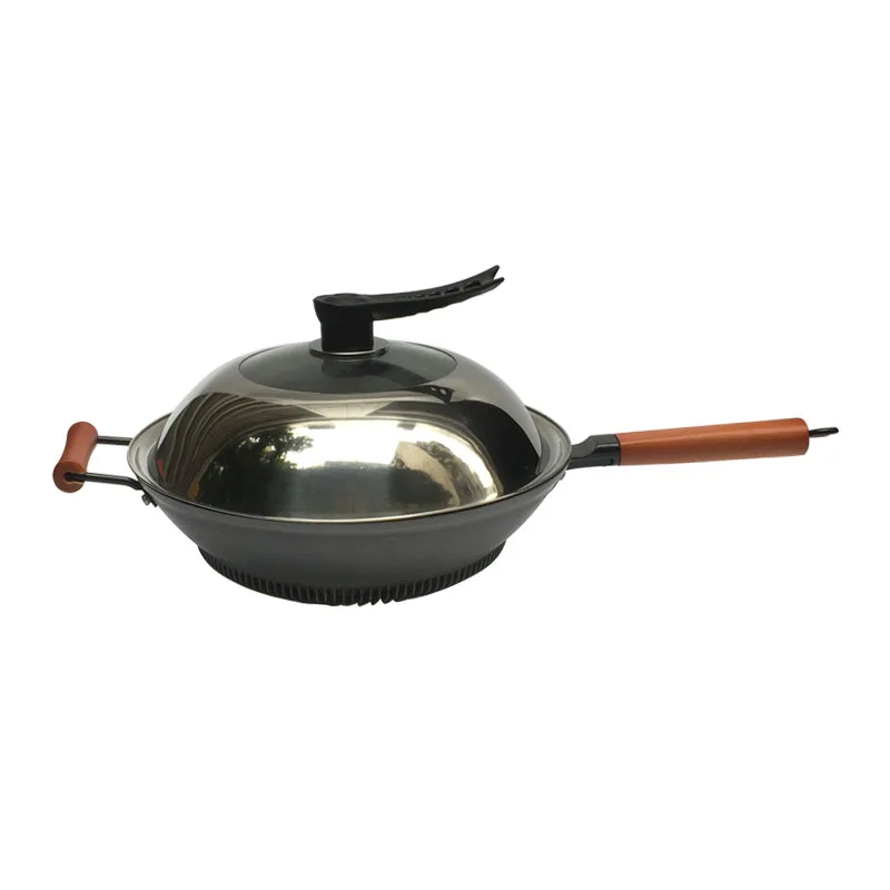 Чугунная сковорода Вок 13 дюймов 34 см|Сковороды| |