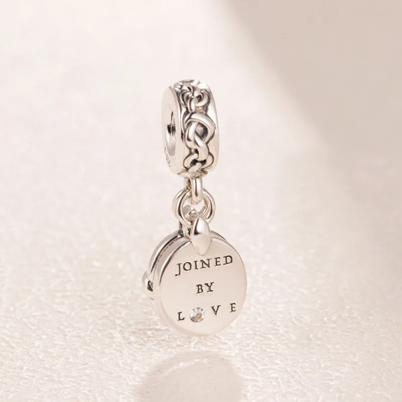 Женский браслет из серебра 925 пробы с узлом в форме сердца | Украшения и