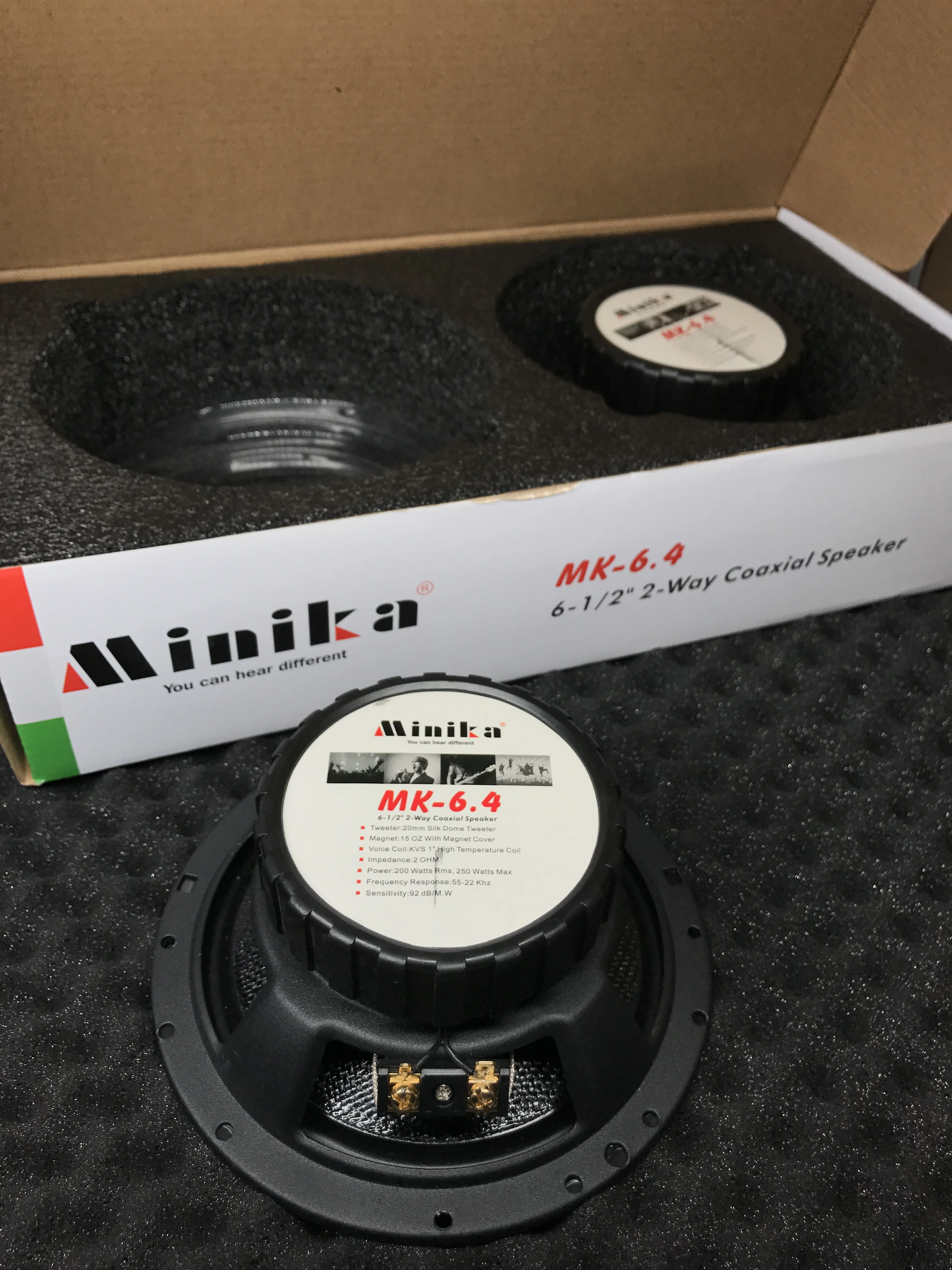 

Minika 6-1/2" Speaker Set High Quality Clear timbre Car Audio Sound System Tweeter 6.5 Inch Rear Door Coaxial Speakers