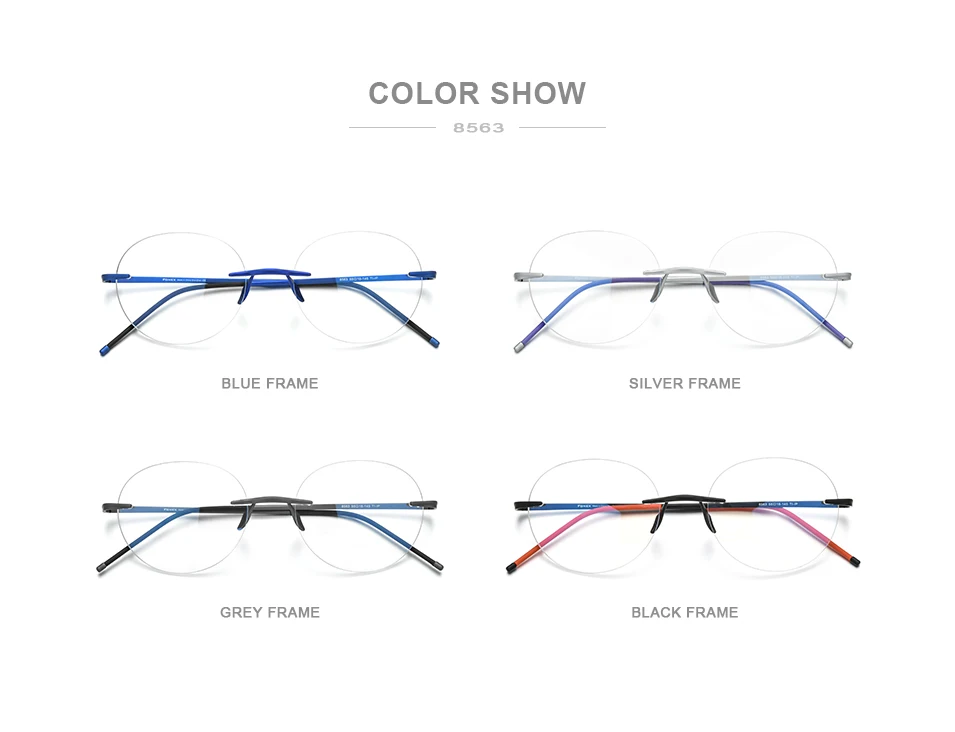 

Rimless Pure Titanium Readers Glasses Vintage Unisex Optical Round Eyewear Ultralight Anti-fatigue Reading Eyeglasses Spectacle