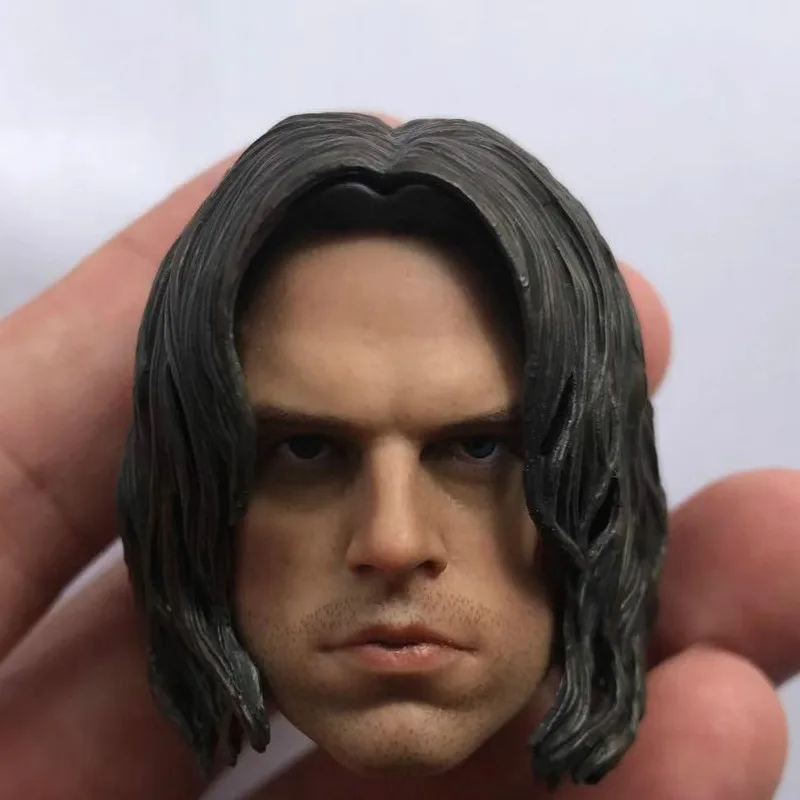 CUSTOM 1/6 Bucky Barnes Head Sculpt For Winter Soldier Hot Toys Male Figure Collection | Игрушки и хобби