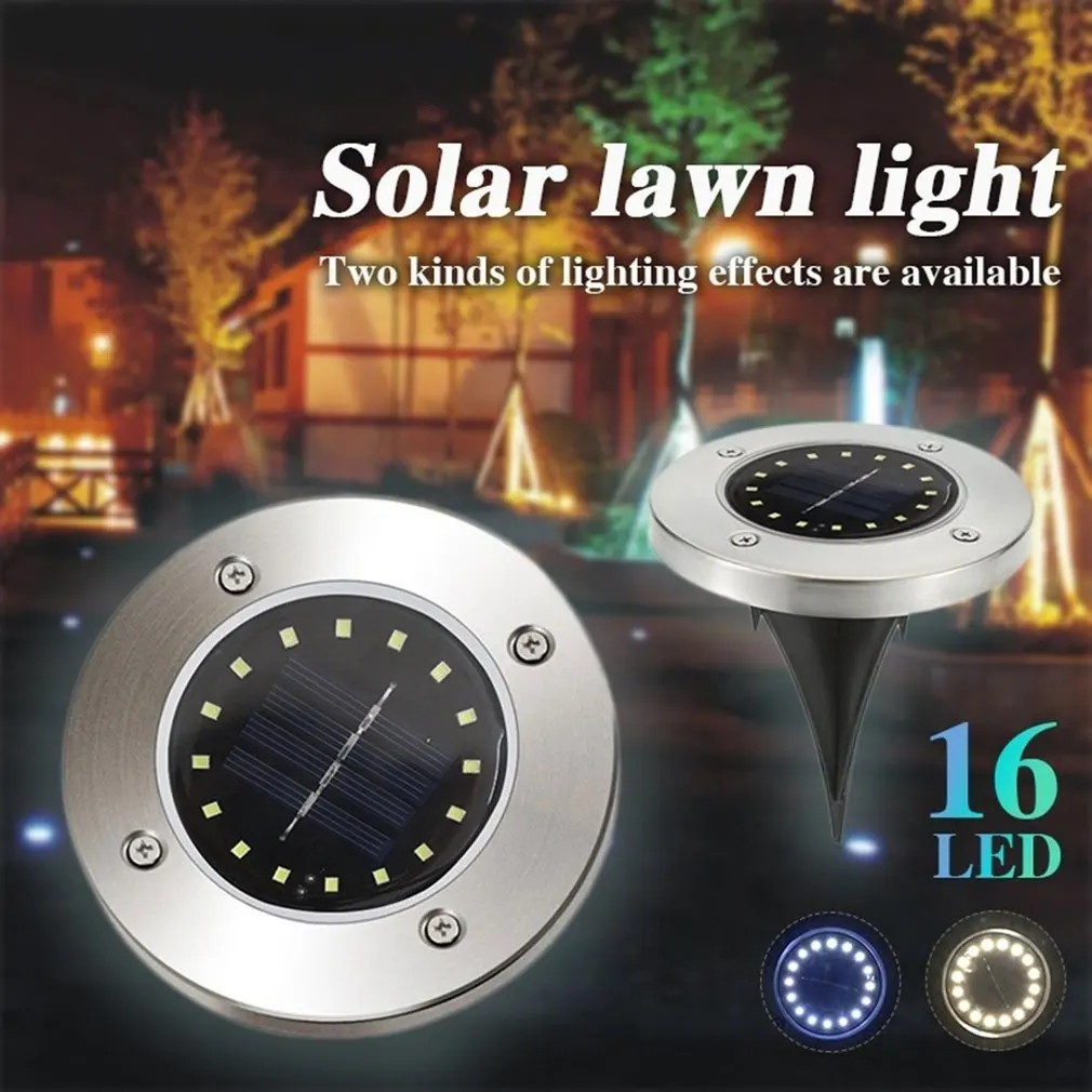 

8Pcs 8LED Solar Power Buried Light Under Ground Lamp Outdoor Path Garden Decking