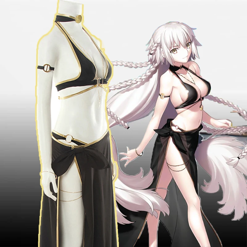 

Game FGO Apocrypha Fate Grand Order Cosplay Costumes Joan of Arc Cosplay Costume Sexy Swimsuit String Bikini swimwear bathing