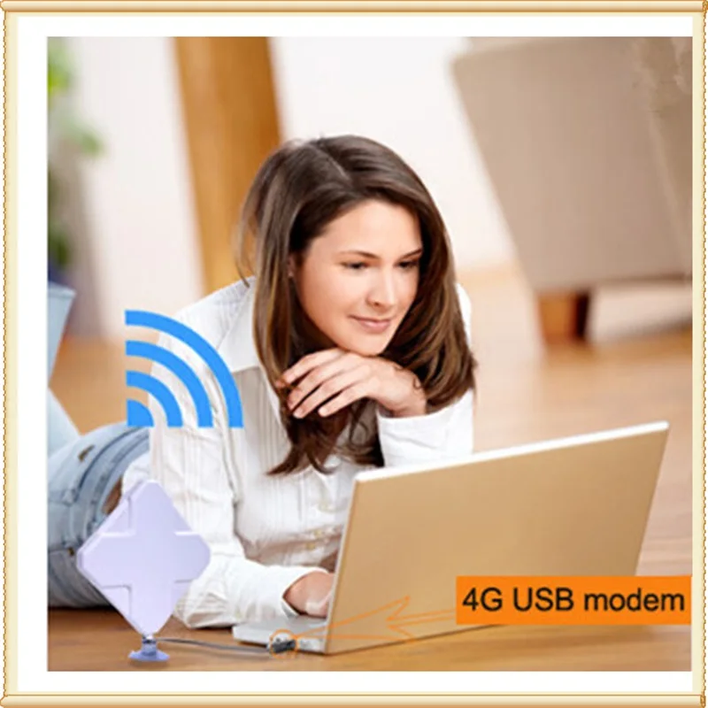35dBi 4G External iAntenna CRC9 Connector Booster Signal Amplifier 2M Cable for 4g usb dongle