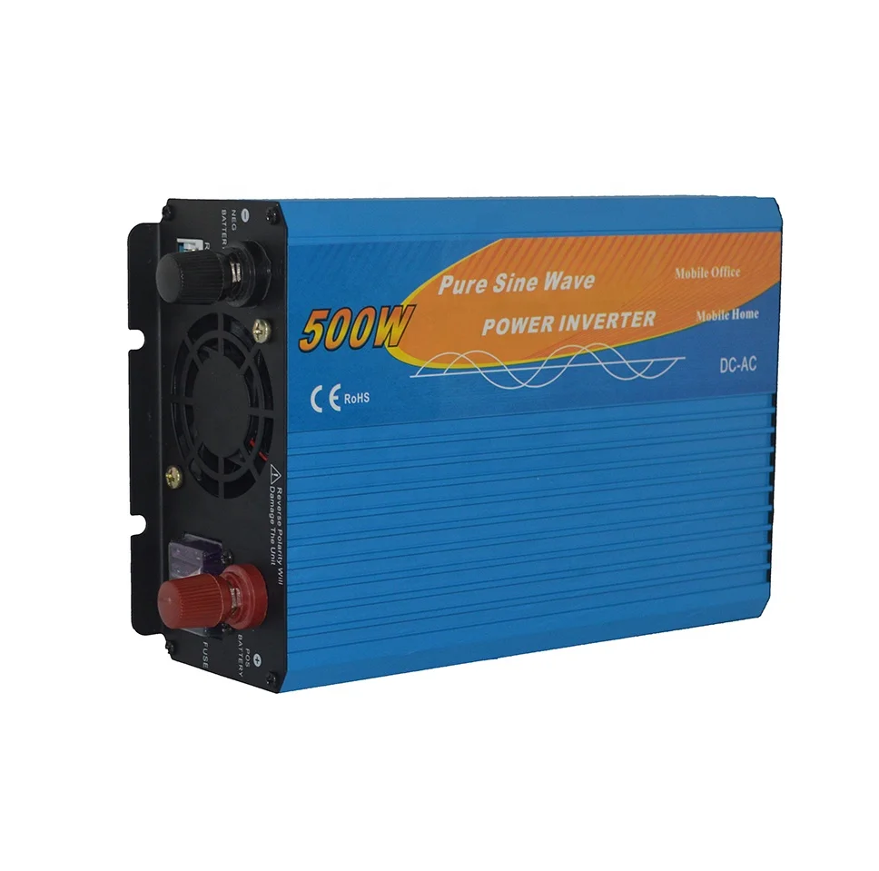 

Supply large orders 12v 220v 500w micro pure sine wave car inverter with USB port