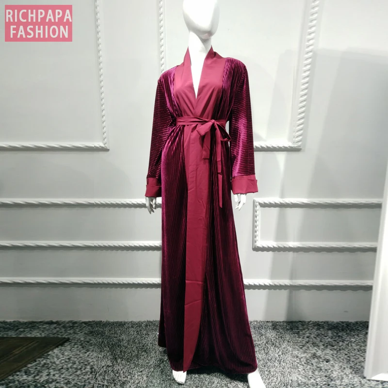 Мусульманский халат абайя мусульманский мусульманское кимоно кардиган хиджаб