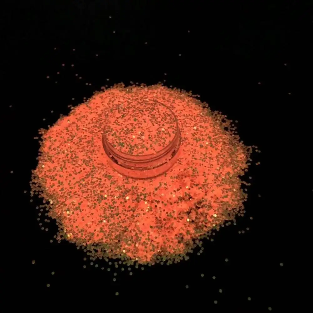 Светящиеся в темноте переливчатая Радуга ногтей искусство блестки наконец то