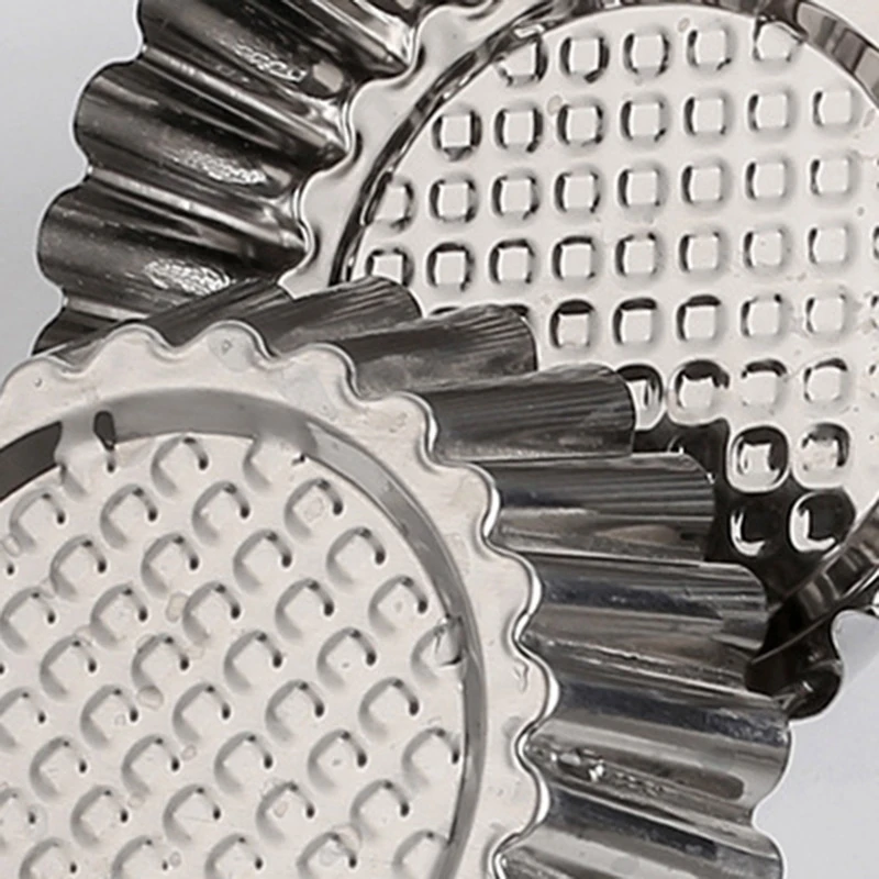 

25Pcs Stainless Steel Egg Tart Mold Round Shape Fluted Design Cupcake Baking Molds Reusable Metal Muffin Baking Cups