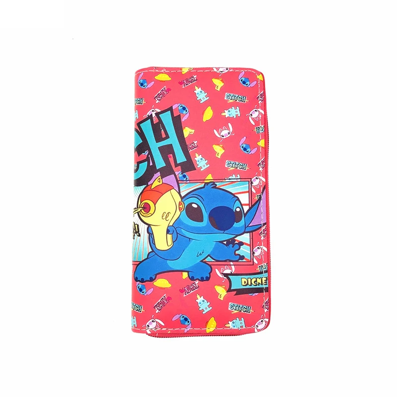 Disney Wallet Lilo &amp Stitch Angel Cartoon Ladies Pu Leather Cute Girl Zipper Purse Gifts For Children And Adults | Игрушки и хобби