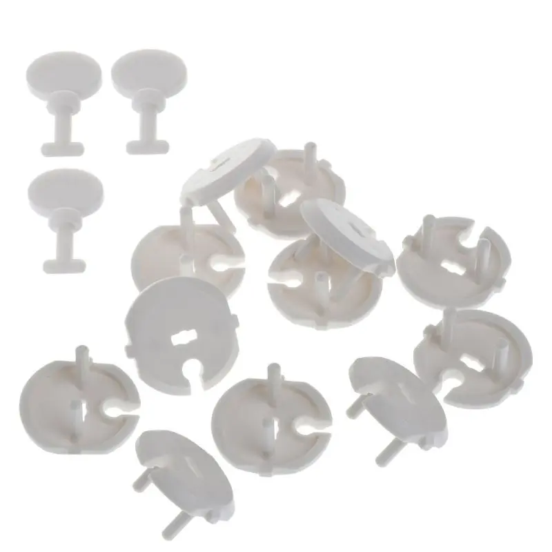 

12 Pcs French Standard Power Socket Outlet Cover with 3 Pcs Key Baby Child Safety Protector Kit