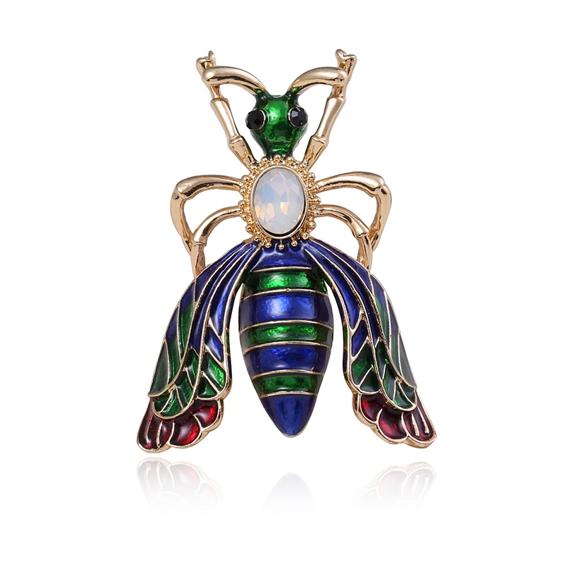 Винтажные металлические броши в виде пчелы брошь насекомого булавка