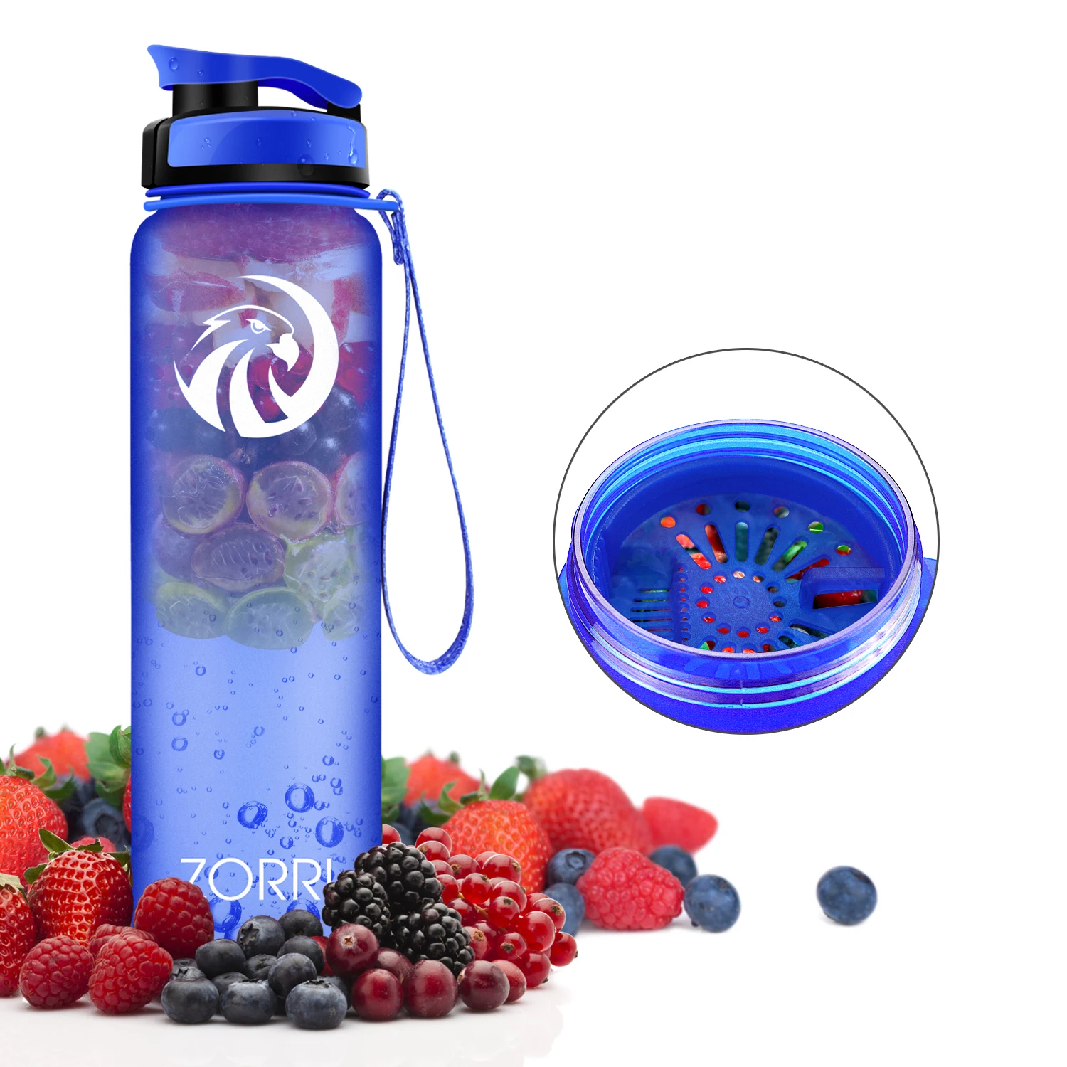 Новая шейкер для воды ZORRI Спортивная бутылка модная без БФА портативная туризма и