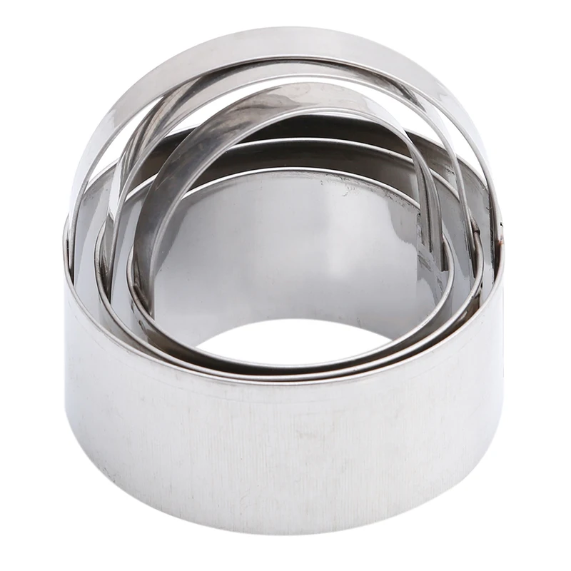 Креативные 3 шт./компл. из нержавеющей стали круглой формы резак печенья Слайсеры