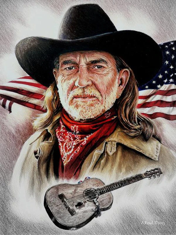 

Full Square/Round Drill 5D DIY National flag guitar 5d Diamond Painting " Willie Nelson " Embroidery Cross Stitch 5D Home Decor