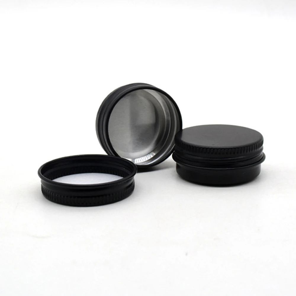 

12pcs Cream Jar Tin Cosmetic Lip Balm Containers Nail Derocation Crafts Refillable Bottle Screw Thread Empty Aluminum 60ml