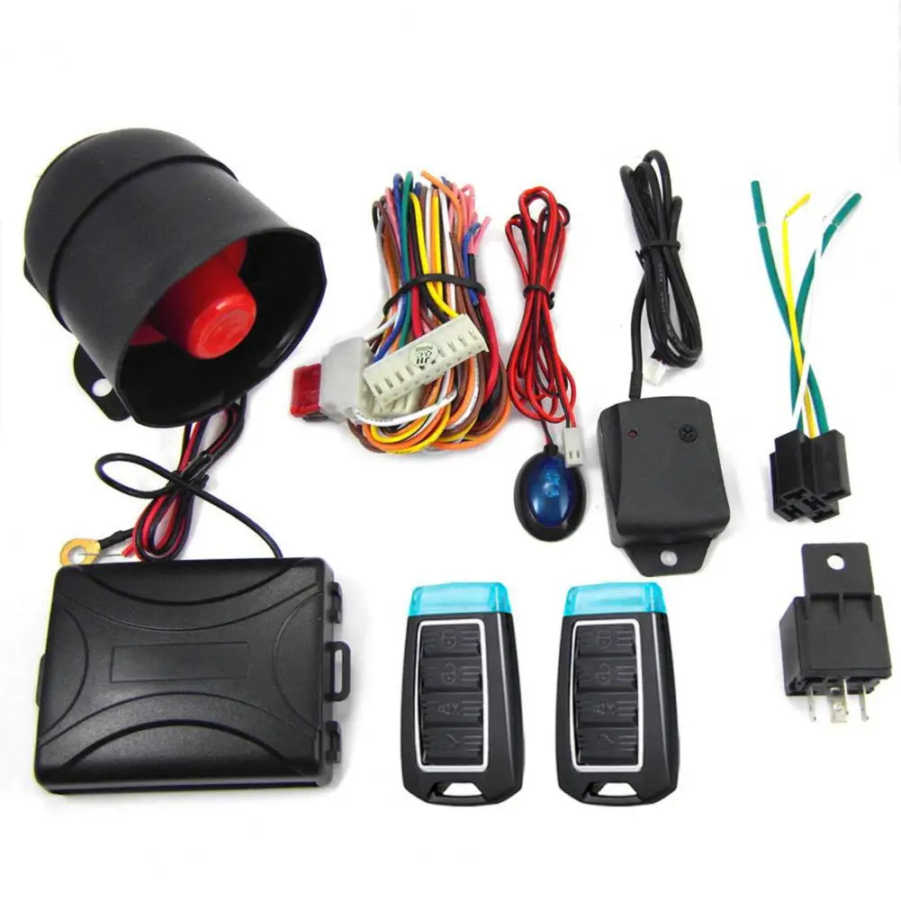 

802-8217 Car Alarm System Emergency Warning Remote Code Learning Auto Accessorie Keyless Entry Security Alarm System for Vehicle
